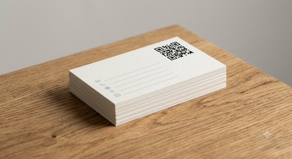 Carte de visite avec QR code